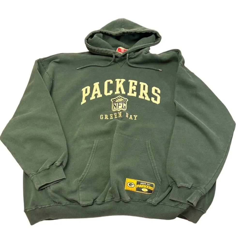 Vintage Packers NFL Originals Sweatshirt Hooded 2XL Green - Picture 1 of 8